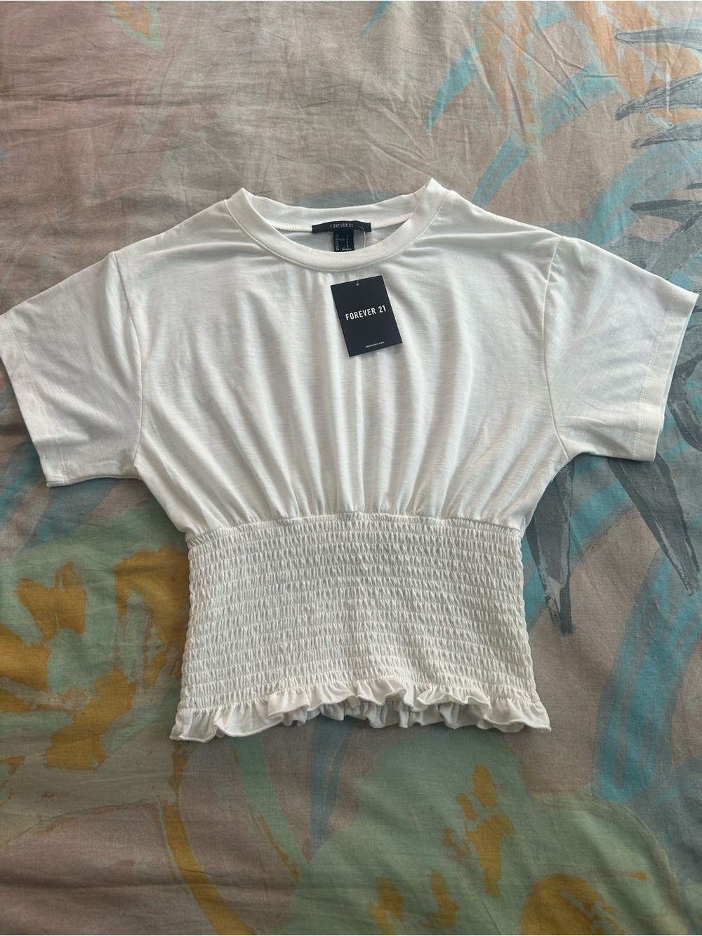 Forever 21 • Shirred Waist Tee NWT